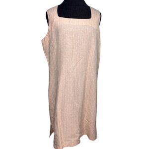 Vintage Lord & Taylor 90s Pink White Dress